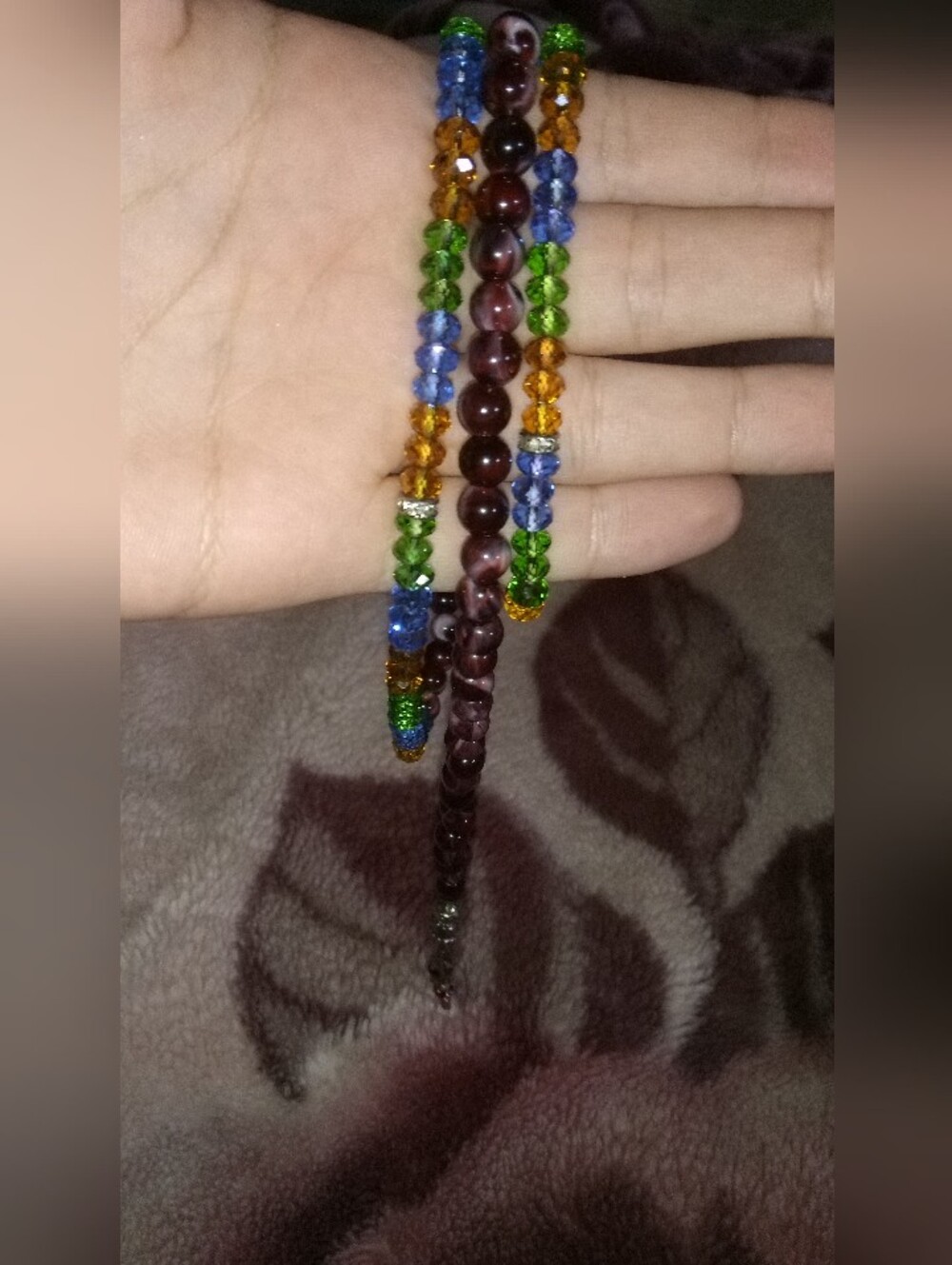 Multicolor Beaded Stretch Bracelet Set for Women